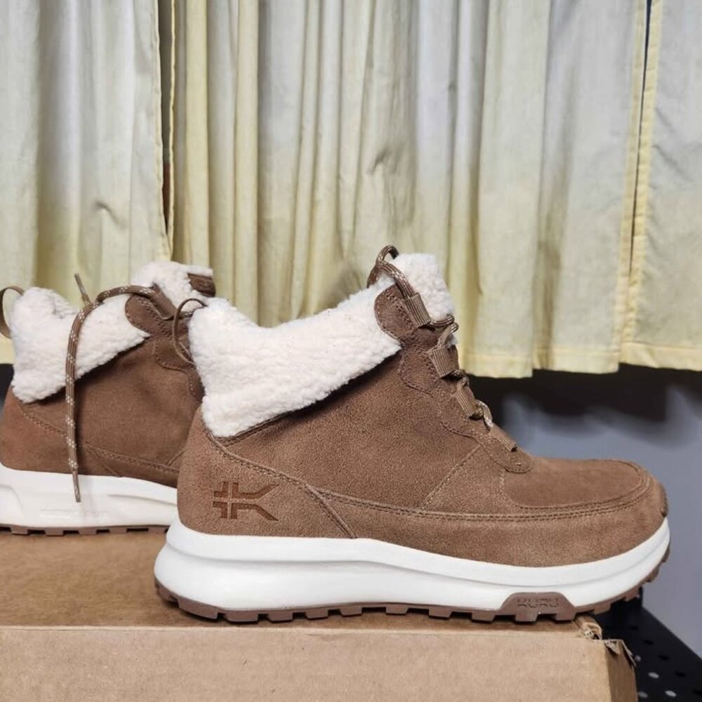 New Kuru Atom Lumi Suede Boot Chestnut. Retail price $199! Fall Winter comfort!
